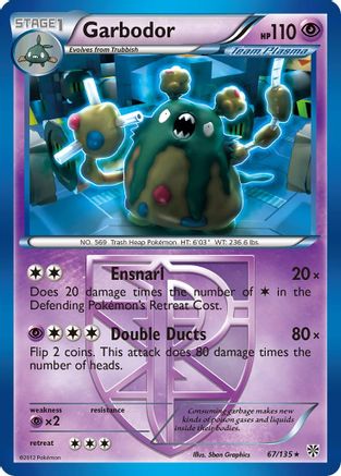 Garbodor (67/135) [Black & White: Plasma Storm] Reverse Holofoil