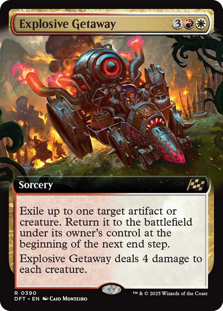 Explosive Getaway (Extended Art) [Aetherdrift] Foil