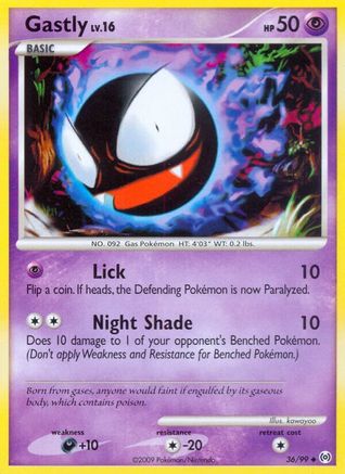 Gastly (36/99) [Platinum: Arceus] Reverse Holofoil