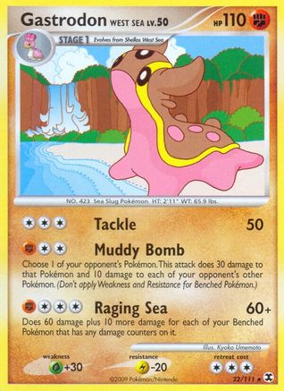 Gastrodon West Sea (22/111) [Platinum: Rising Rivals] Reverse Holofoil