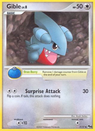 Gible (7/17) [POP Series 6] Holofoil