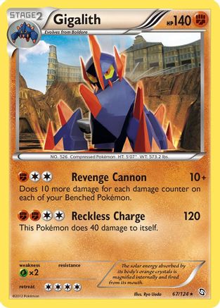 Gigalith (67/124) [Black & White: Dragons Exalted] Reverse Holofoil