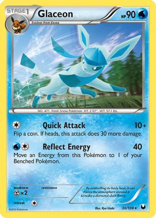 Glaceon (30/108) [Black & White: Dark Explorers] Reverse Holofoil