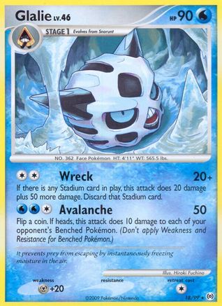 Glalie (18/99) [Platinum: Arceus] Reverse Holofoil