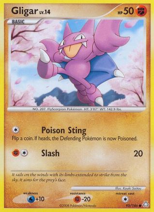 Gligar (95/146) [Diamond & Pearl: Legends Awakened] Reverse Holofoil