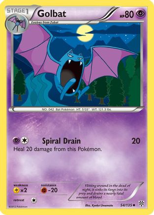 Golbat (54/135) [Black & White: Plasma Storm] Reverse Holofoil
