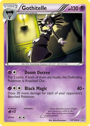 Gothitelle (57/124) [Black & White: Dragons Exalted] Reverse Holofoil