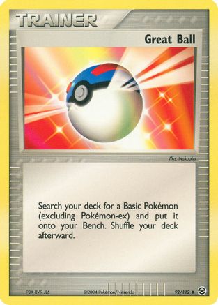 Great Ball (92/112) [EX: FireRed & LeafGreen] Reverse Holofoil