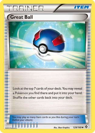 Great Ball (129/149) [Black & White: Boundaries Crossed] Reverse Holofoil