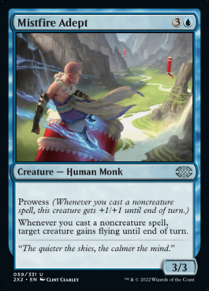 Mistfire Adept [Double Masters 2022] Foil
