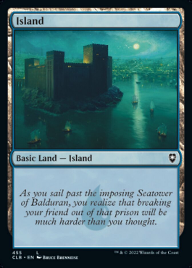 Island (455) [Commander Legends: Battle for Baldur's Gate] Foil