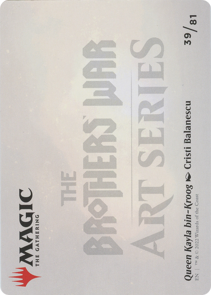Queen Kayla bin-Kroog // Queen Kayla bin-Kroog  [The Brothers' War Art Series] (Borderless)