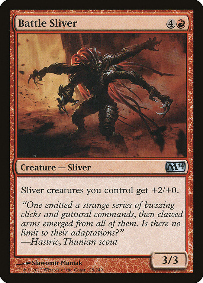 Battle Sliver [Magic 2014] Foil