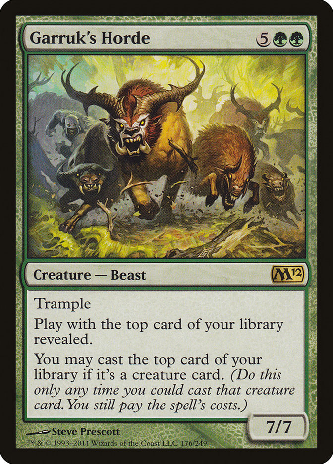 Garruk's Horde [Magic 2012] Foil
