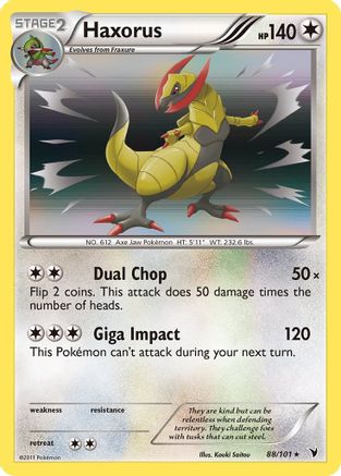 Haxorus (88/101) [Black & White: Noble Victories] Reverse Holofoil