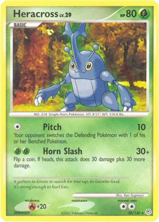 Heracross (28/130) [Diamond & Pearl: Base Set] Reverse Holofoil