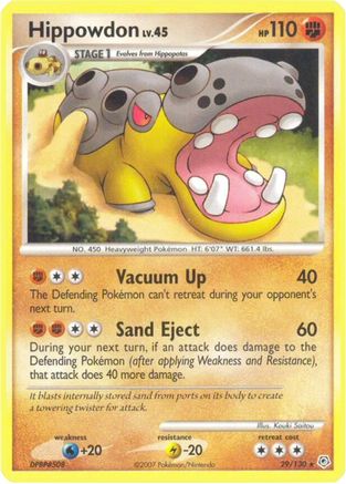 Hippowdon (29/130) [Diamond & Pearl: Base Set] Reverse Holofoil