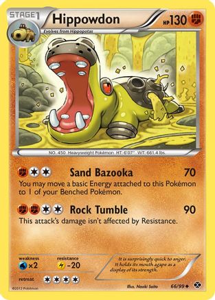 Hippowdon (66/99) [Black & White: Next Destinies] Reverse Holofoil