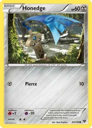 Honedge (83/146) [XY: Base Set] Reverse Holofoil