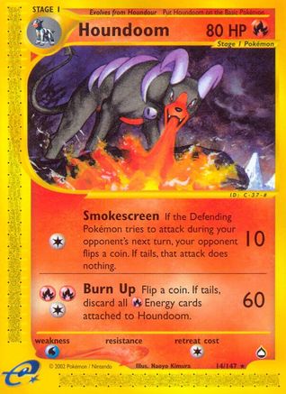 Houndoom (14/147) [Aquapolis] Reverse Holofoil