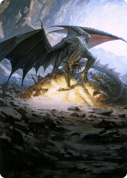 Ancient Copper Dragon // Ancient Copper Dragon  [Battle for Baldur's Gate Art Series] (Borderless) Foil