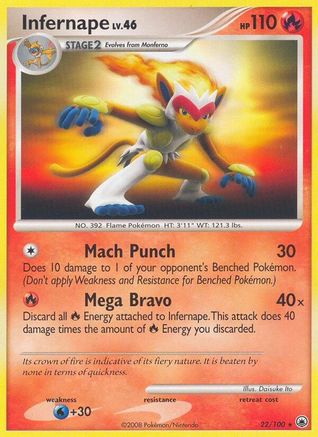 Infernape (22/100) [Diamond & Pearl: Majestic Dawn] Reverse Holofoil