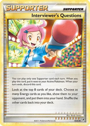 Interviewer's Questions (79/95) [HeartGold & SoulSilver: Call of Legends] Reverse Holofoil
