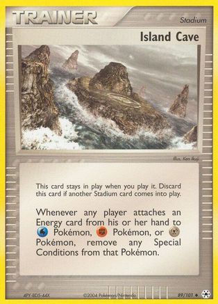 Island Cave (89/101) [EX: Hidden Legends] Reverse Holofoil