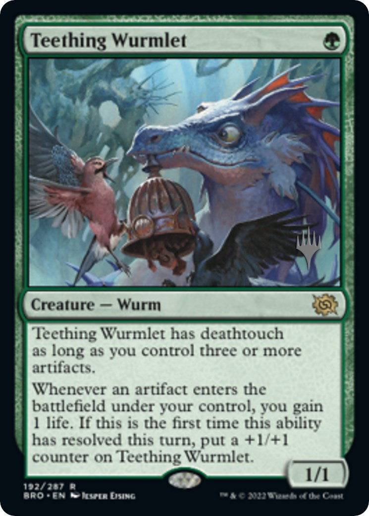 Teething Wurmlet (Promo Pack) [The Brothers' War Promos] Foil