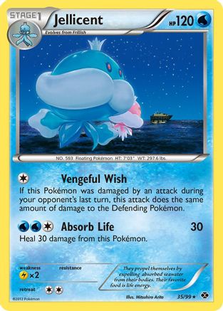 Jellicent (35/99) [Black & White: Next Destinies] Reverse Holofoil