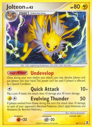 Jolteon (26/111) [Platinum: Rising Rivals] Reverse Holofoil