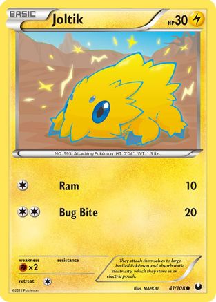 Joltik (41/108) [Black & White: Dark Explorers] Reverse Holofoil