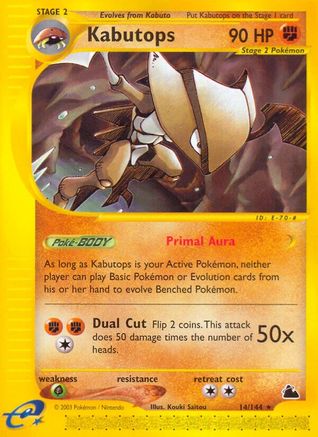 Kabutops (14/144) [Skyridge] Reverse Holofoil