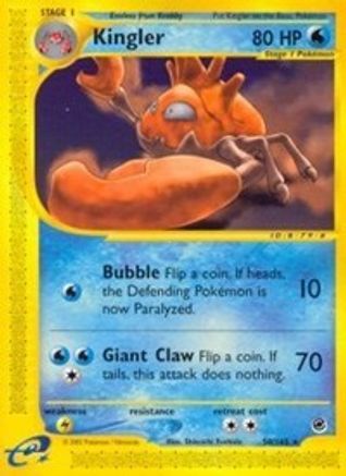 Kingler (50/165) [Expedition: Base Set] Reverse Holofoil