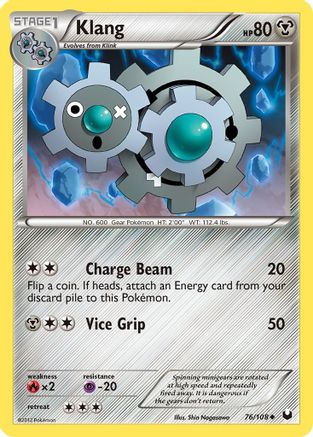 Klang (76/108) [Black & White: Dark Explorers] Reverse Holofoil