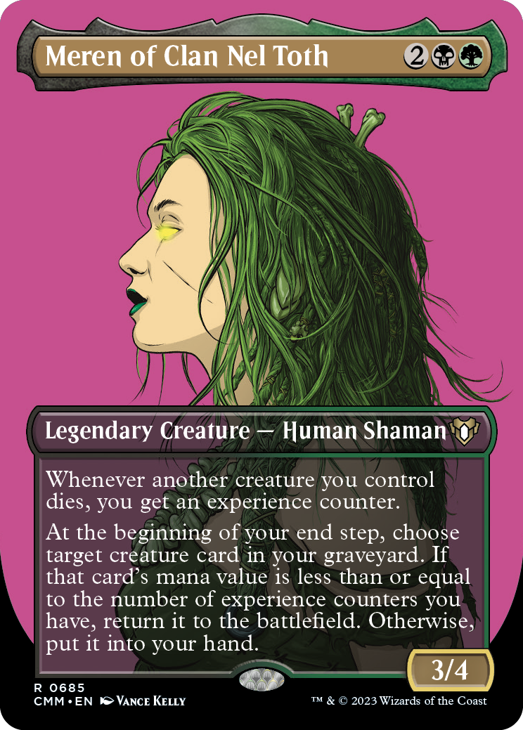 Meren of Clan Nel Toth (Borderless Profile) [Commander Masters] Foil