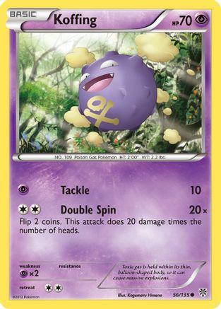Koffing (56/135) [Black & White: Plasma Storm] Reverse Holofoil