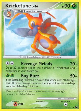 Kricketune (32/127) [Platinum: Base Set] Reverse Holofoil