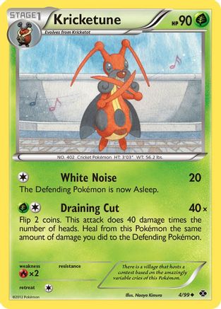 Kricketune (4/99) [Black & White: Next Destinies] Reverse Holofoil