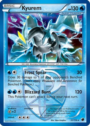 Kyurem (31/116) [Black & White: Plasma Freeze] Reverse Holofoil