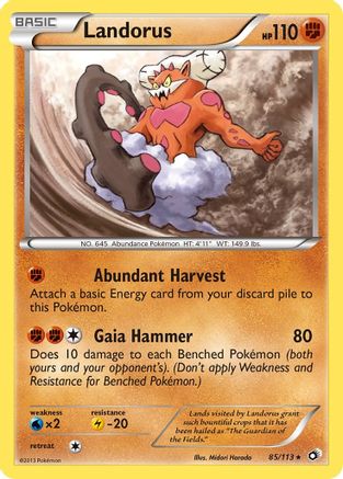 Landorus (85/113) [Black & White: Legendary Treasures] Reverse Holofoil