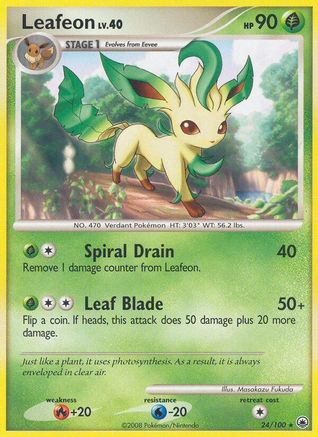 Leafeon (24/100) [Diamond & Pearl: Majestic Dawn] Reverse Holofoil