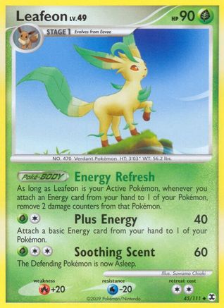 Leafeon (45/111) [Platinum: Rising Rivals] Reverse Holofoil