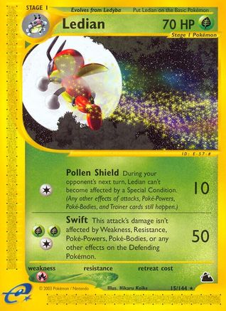 Ledian (15/144) [Skyridge] Reverse Holofoil