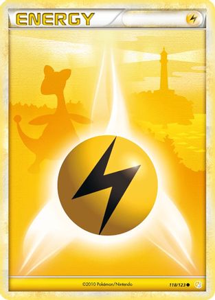 Lightning Energy (118/123) [HeartGold & SoulSilver: Base Set] Reverse Holofoil