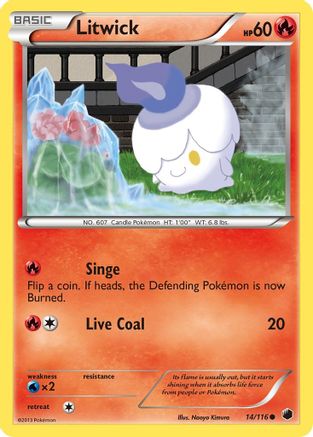 Litwick (14/116) [Black & White: Plasma Freeze] Reverse Holofoil