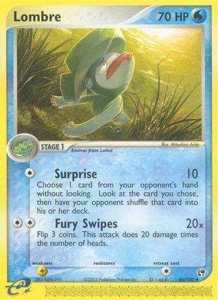 Lombre (46/100) [EX: Sandstorm] Reverse Holofoil