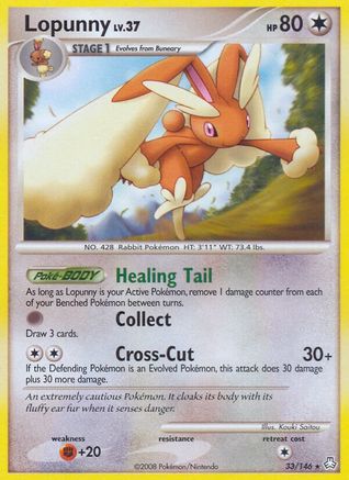 Lopunny (33/146) [Diamond & Pearl: Legends Awakened] Reverse Holofoil