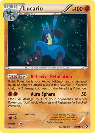 Lucario (80/113) [Black & White: Legendary Treasures] Reverse Holofoil