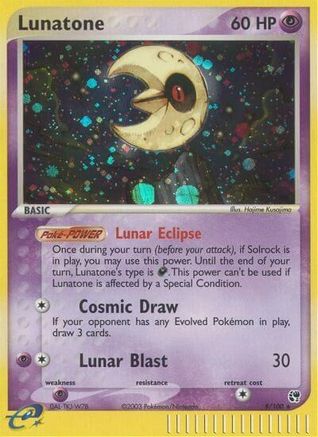 Lunatone (8/100) [EX: Sandstorm] Reverse Holofoil